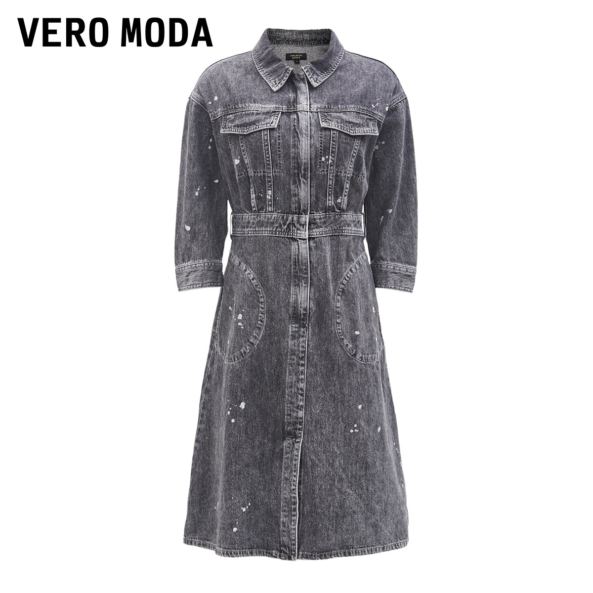 veromoda2022牛仔工装街头连衣裙321342026连衣裙
