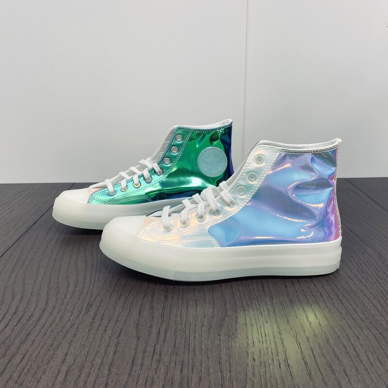 匡威新款1970s炫彩镭射变色龙果冻底高男女休闲帆布鞋