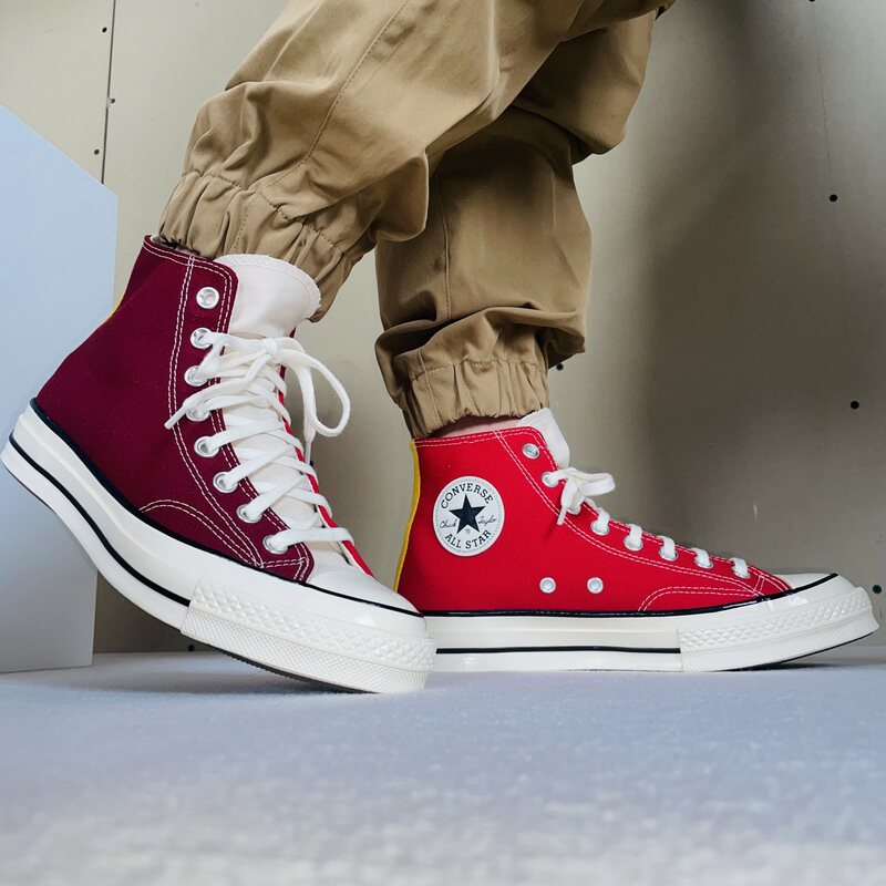 匡威1970s拼接鸳鸯高帮男女休闲帆布布鞋171659c帆布鞋