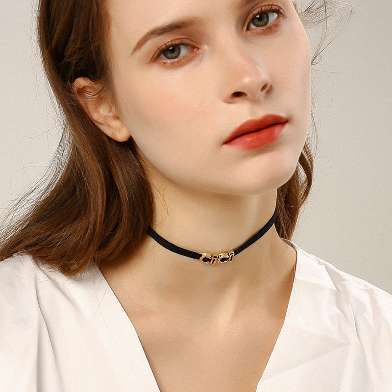简约百搭短款项链choker锁骨链颈脖子饰品脖颈项链