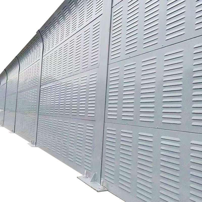 隔音高速公路声屏屏障室外工厂隔音板户外空调外机隔音板