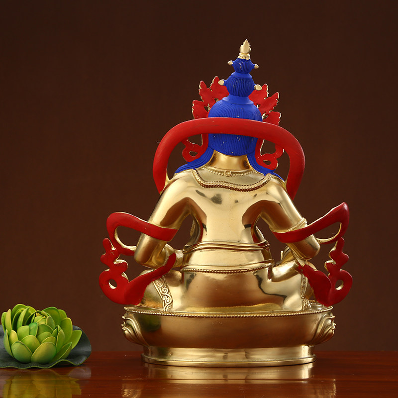 财神佛像尼泊尔全铜金黄密宗藏传佛教黄财神巴拉摆件摆件