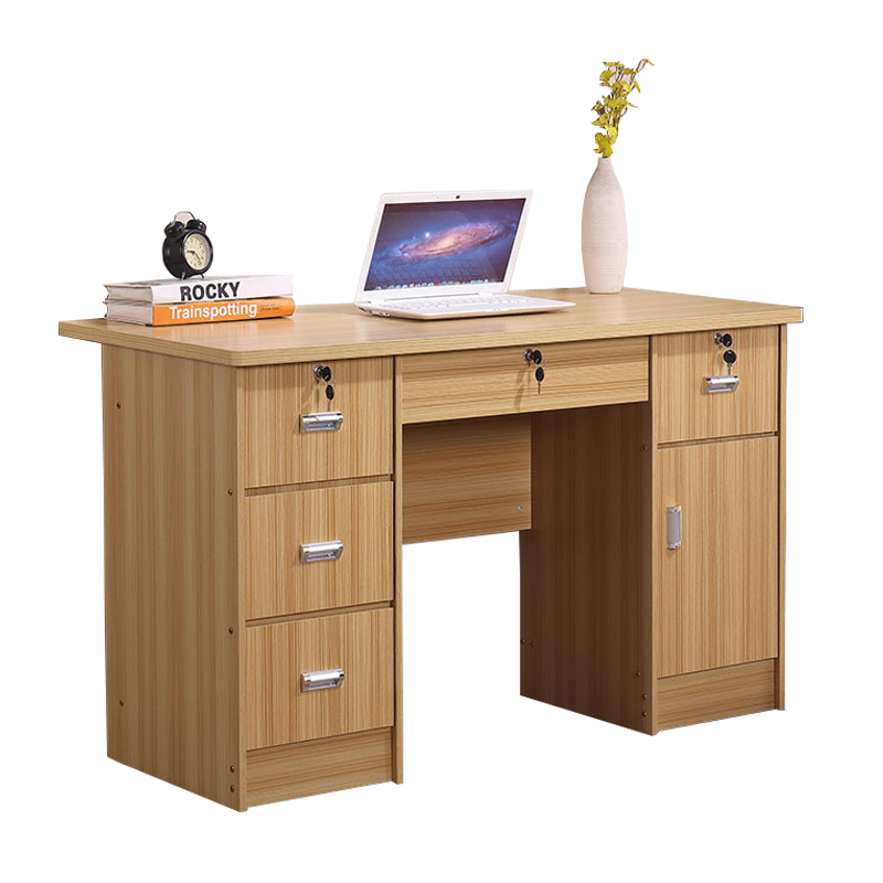 办公桌电脑桌简约现代经济型子多抽屉1.2米电脑桌