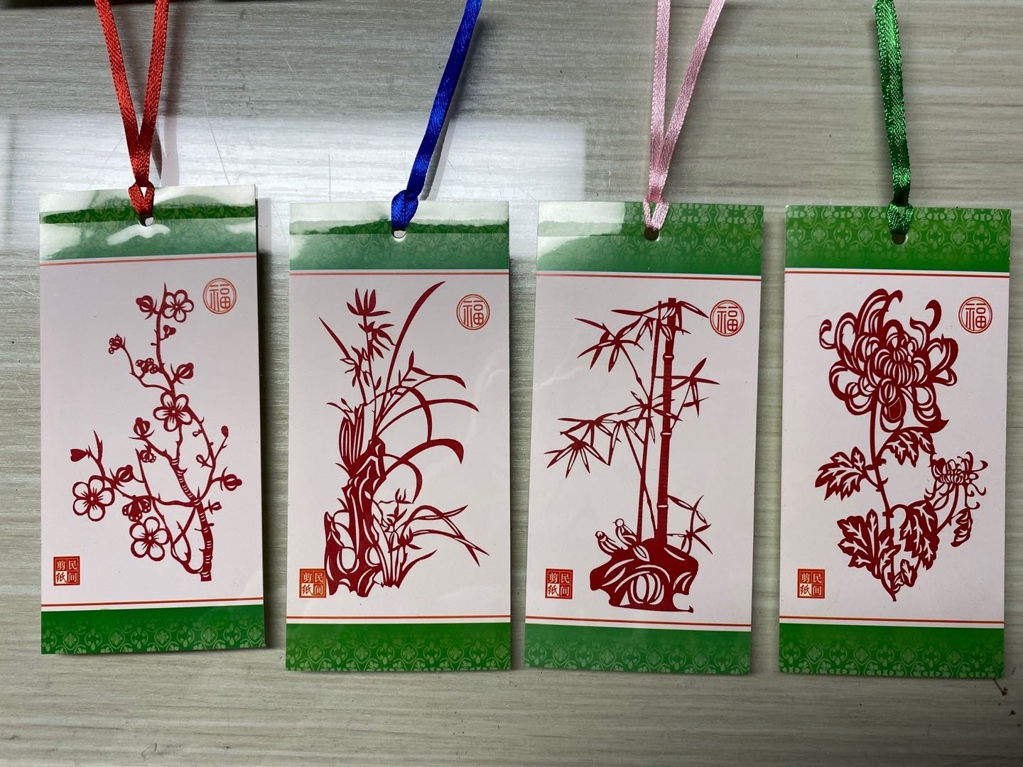 老外随机多样款式热选读者福之工艺特色书签剪纸