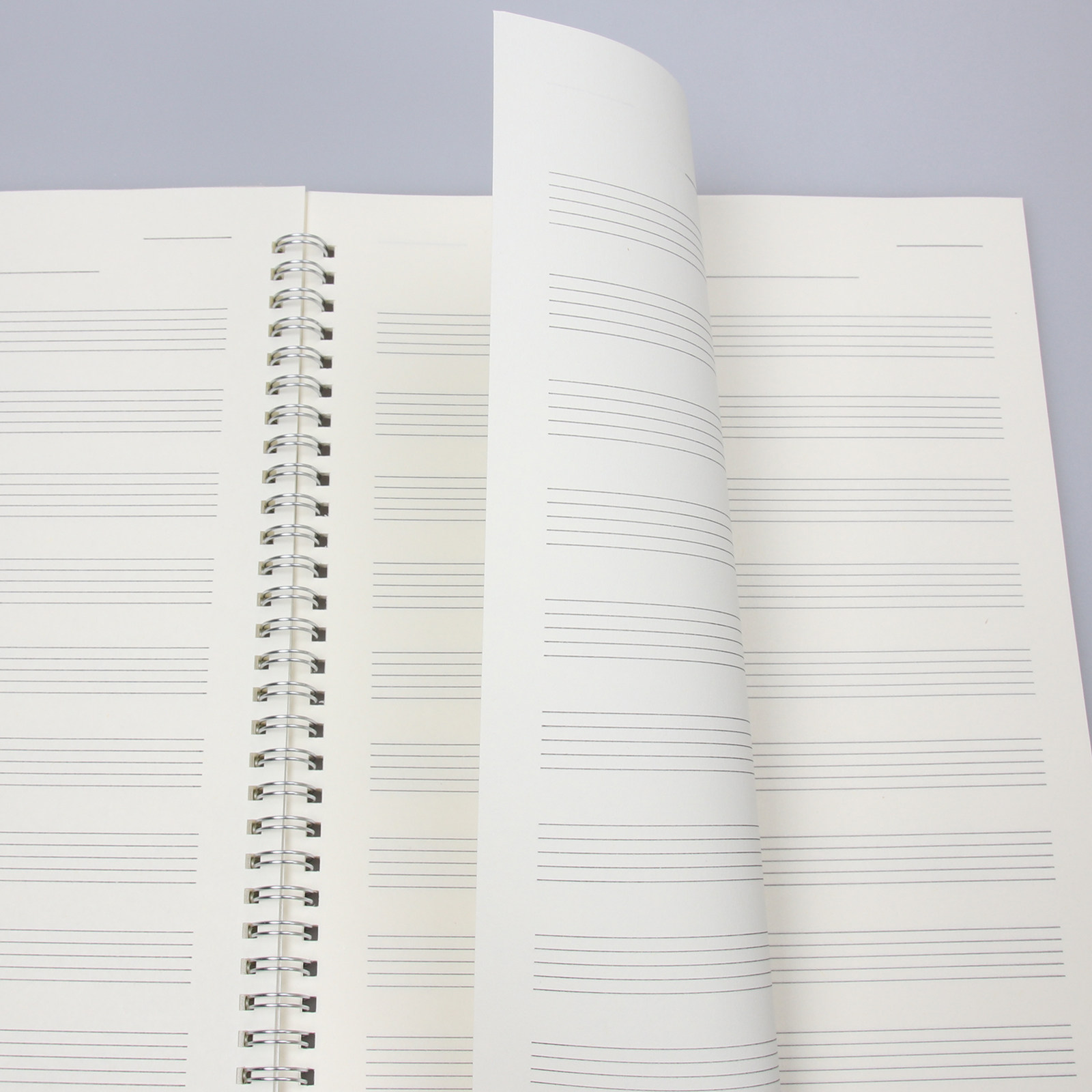 透明pp封面五线谱本宽距音乐笔记本钢琴乐谱本线圈本可