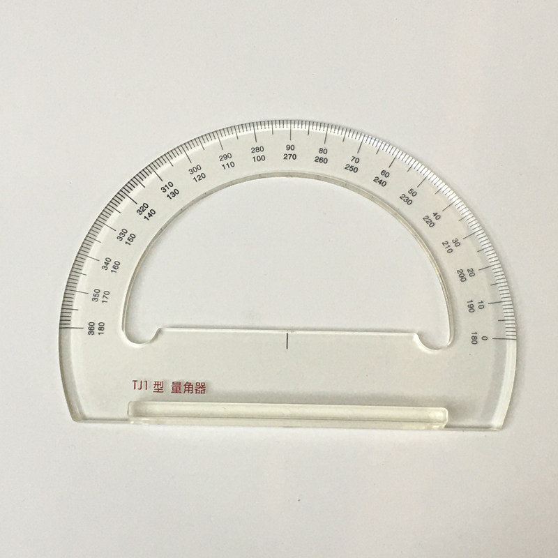 tj1量角器impa471586有机玻璃手柄船用海图航海绘图奥洛斯角尺