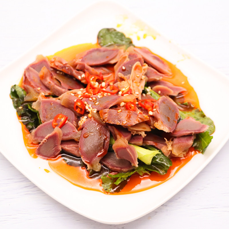 之源麻辣鸭宝凉拌鸭胗鸭肾鸭肫冷冻其它