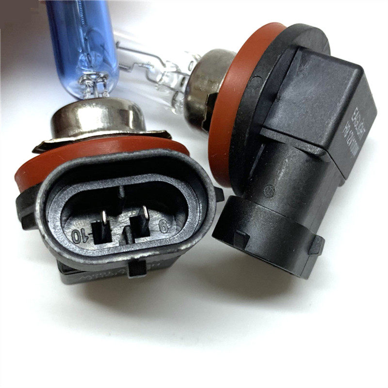 适用于汽车大灯远近灯泡h9白光原车卤素黄光前汽车灯泡