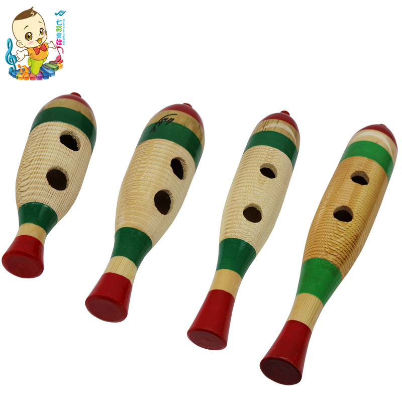 鱼蛙专业新品音乐教具迷你刮胡刮棒木鱼梆子打击乐器