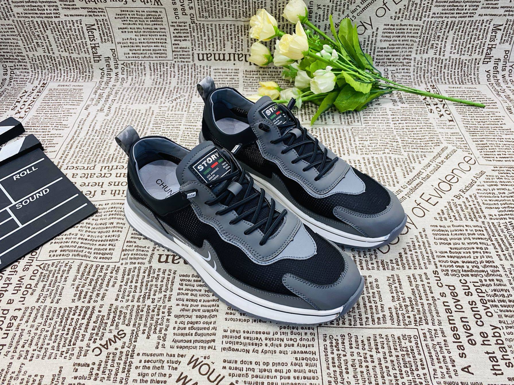 春达男鞋爆款春秋2022新款老爹鞋男夏季透气时尚休闲鞋