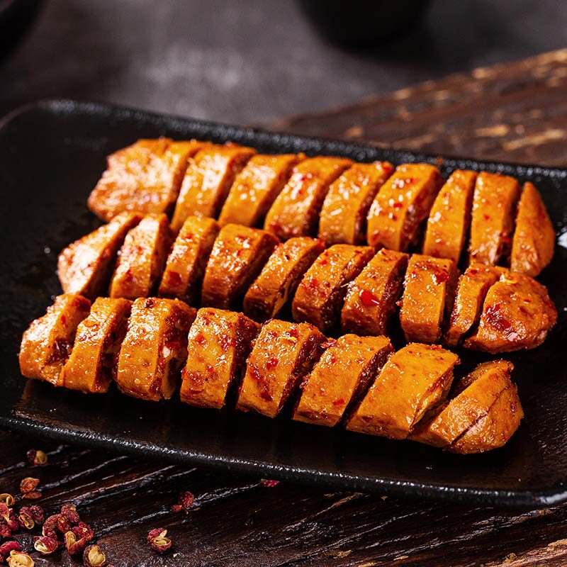 面筋网红香辣烤面辣条批发手撕素肉即食麻辣素肉