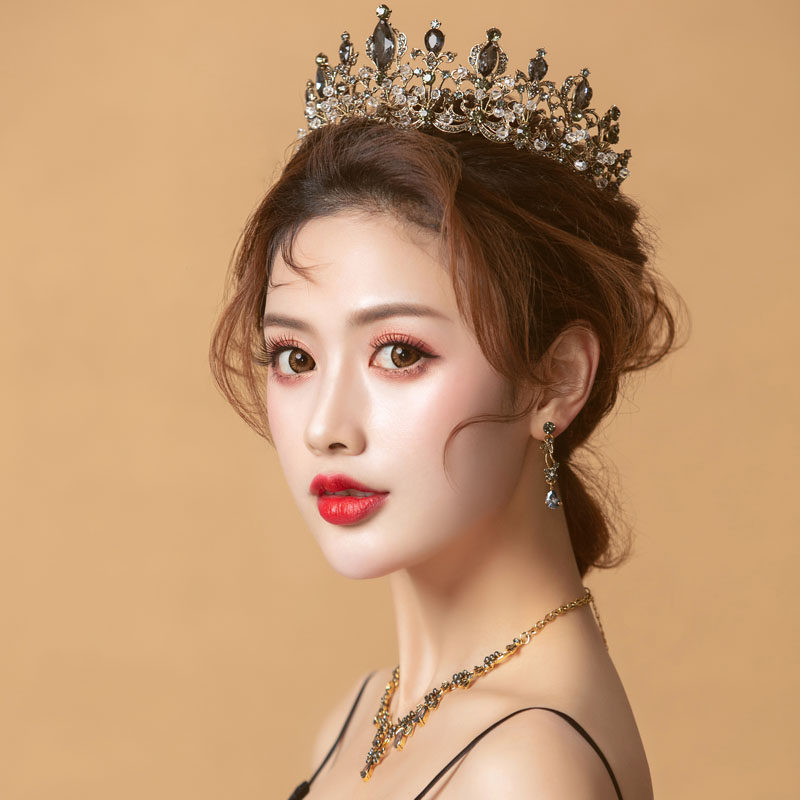 goldse金奢欧美女皇王冠复古新娘皇冠发饰