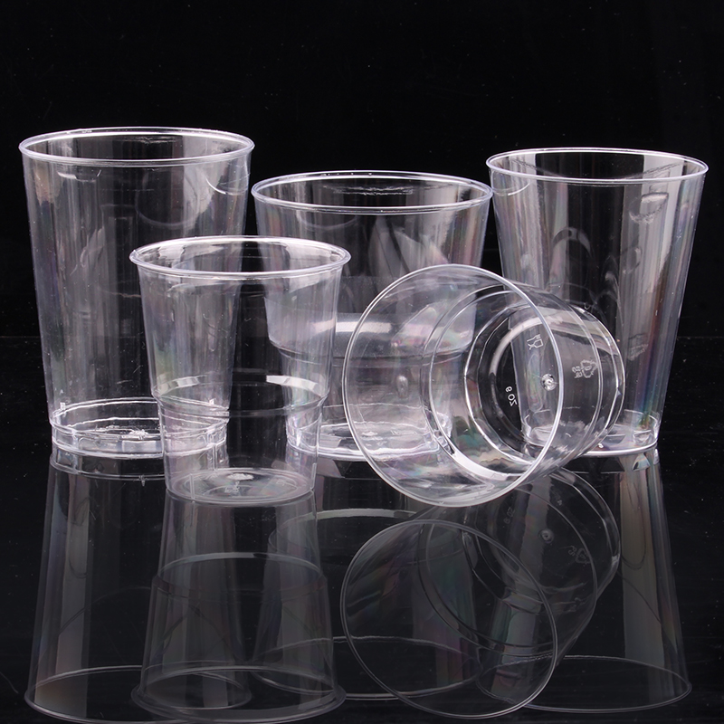 一次性杯子航空杯透明硬塑料品尝杯试饮杯加厚杯子水杯茶杯100只