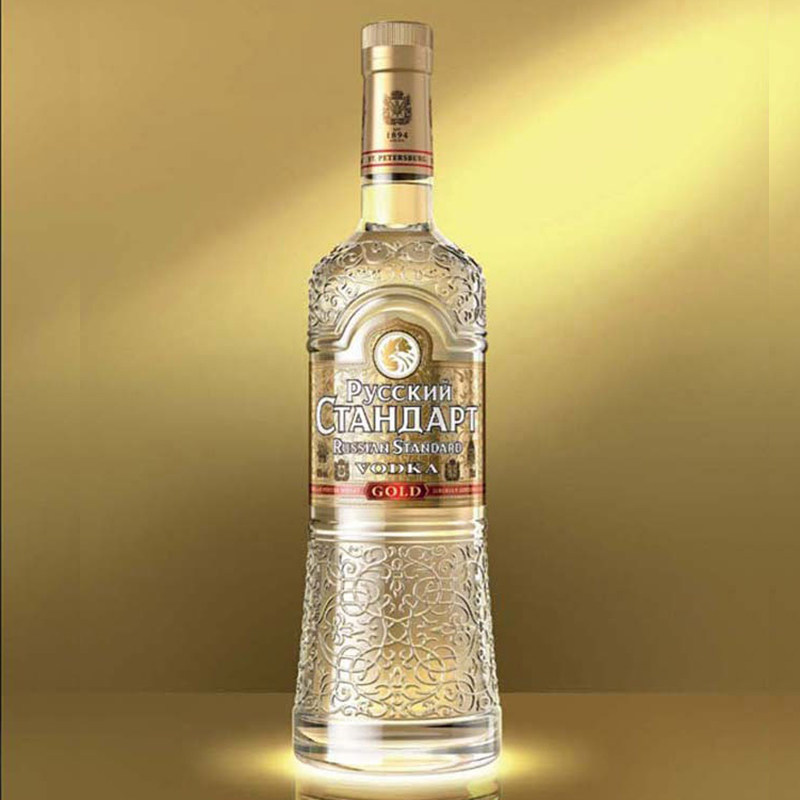 俄罗斯进口金色斯丹伏特加gold鸡尾酒酒吧伏特加