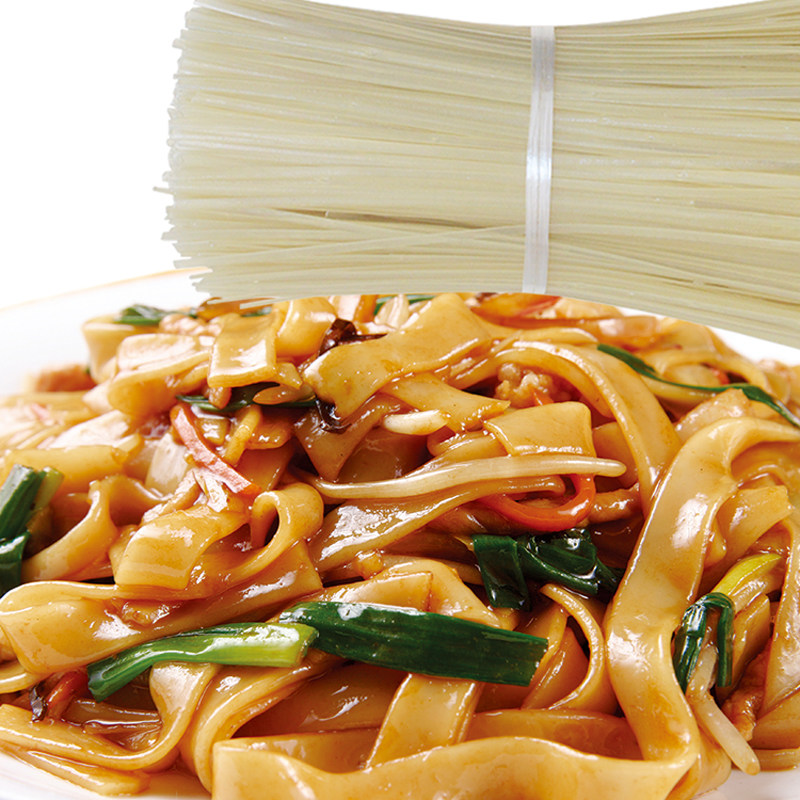 河粉五斤广东沙河粉干正宗炒牛河散装扁米粉干江西特产宽米线粉条