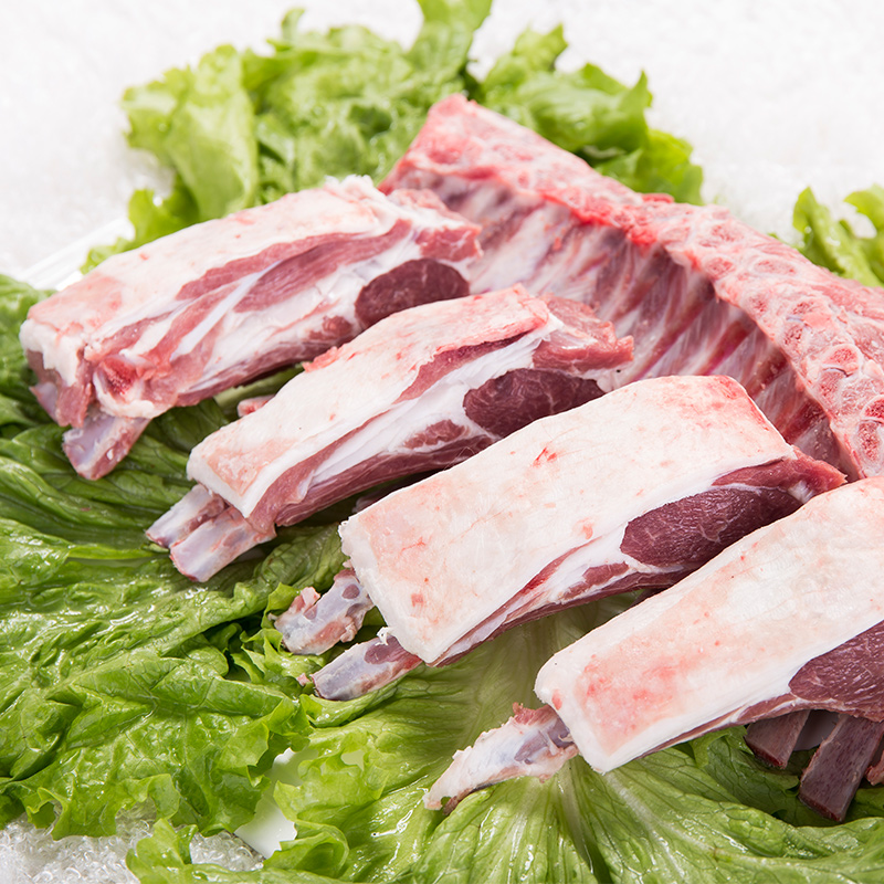 烧烤食材伊传内蒙古法式羊排2斤羔羊羊肉新鲜生羊排