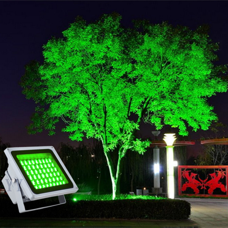 led投射射灯户外照树景观亮化绿色20w绿光led单灯