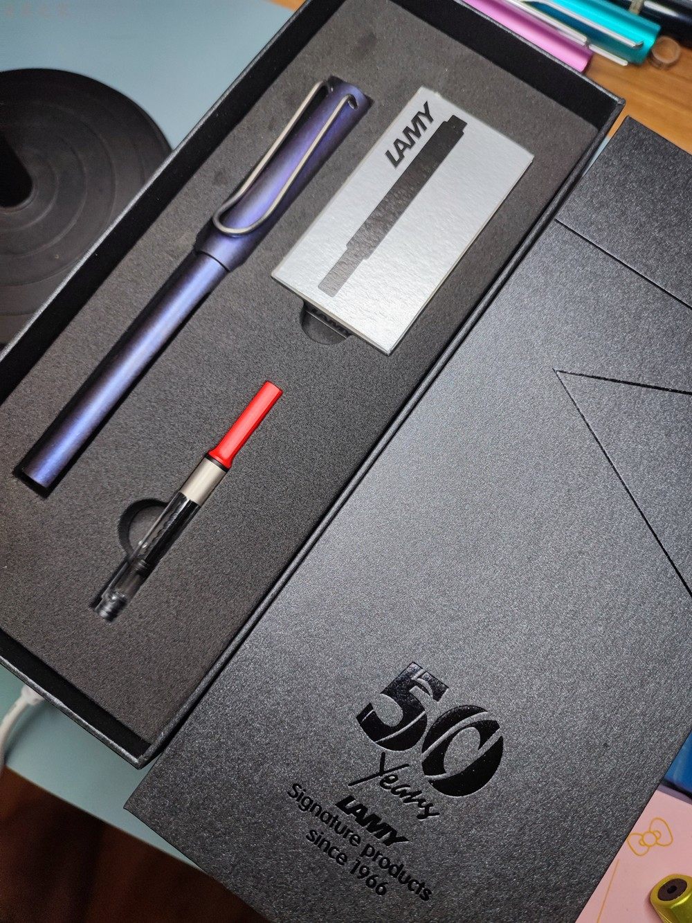 德国lamy凌美钛合金多功能定制钢笔签字笔两用送礼钢笔