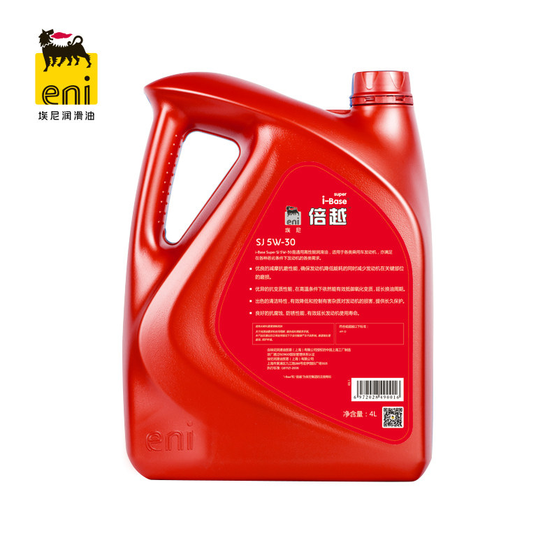 埃尼eni 优质高性能润滑油 倍越 super sj 5w-30 4l 原阿吉普