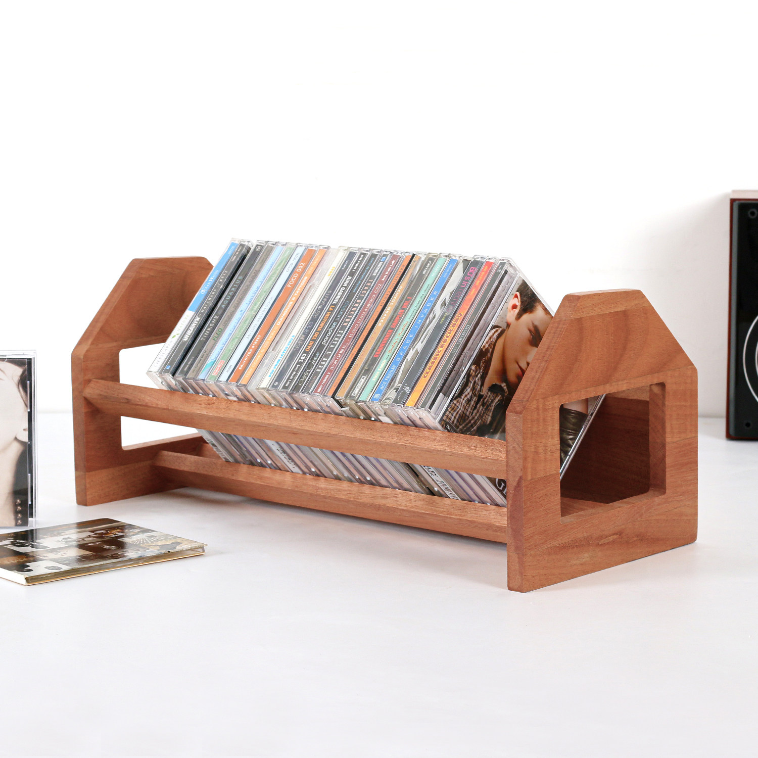 cd巨阳唱片收纳实木架蓝光碟影碟光盘收藏cd架