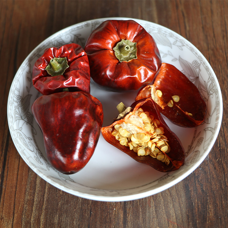 微辣特香贵州圆形灯笼椒干辣椒500g朝天椒炒辣椒粉料