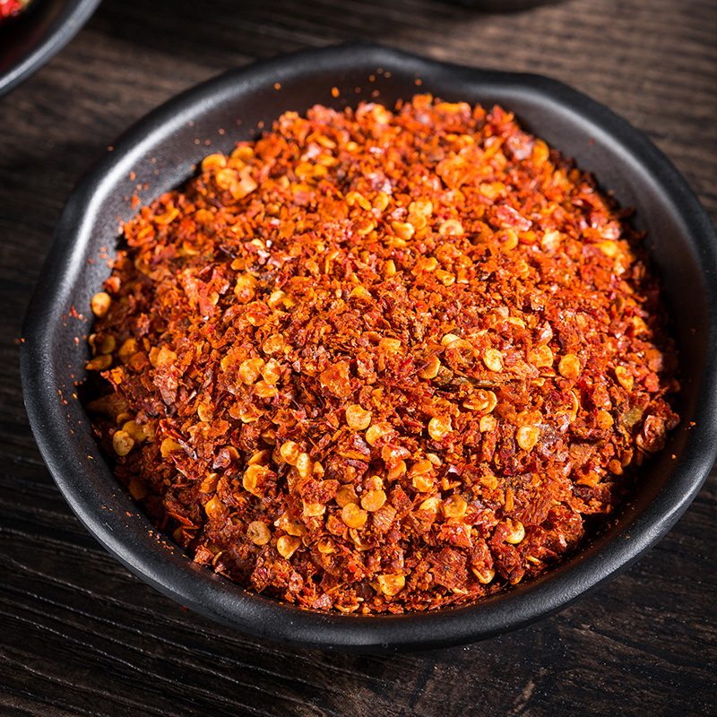 四川红油辣椒面香辣海椒面500g小米辣二荆条子弹头混合油泼辣子面