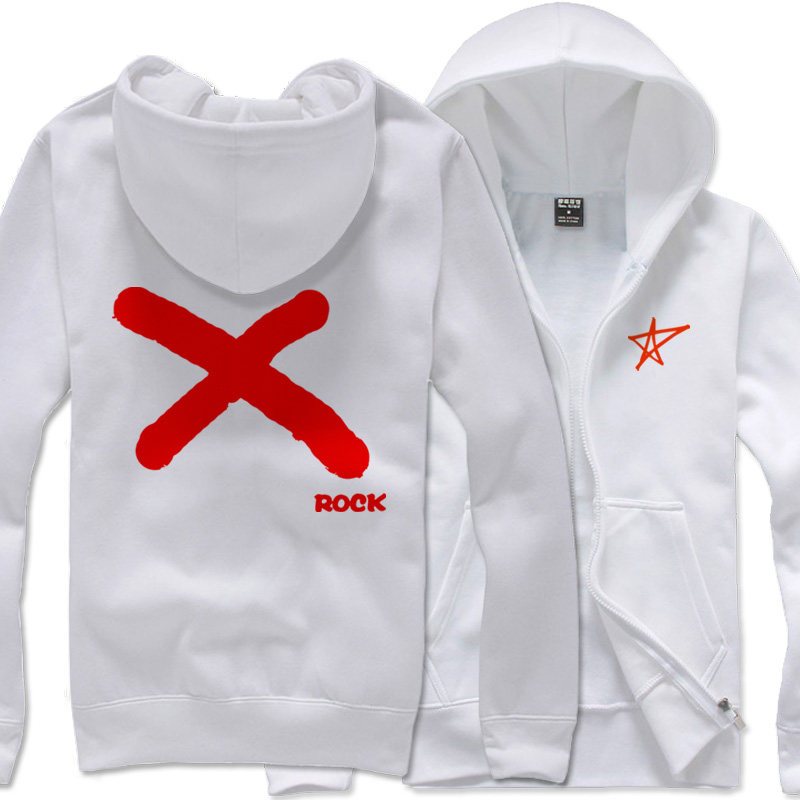 朋克衣服春秋拉链帅哥叛逆avril艾薇儿rock摇滚卫衣