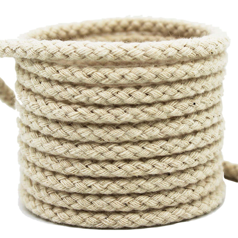 乐盛5mm彩色八股实心心棉灯芯裤腰帽绳捆绑绳子