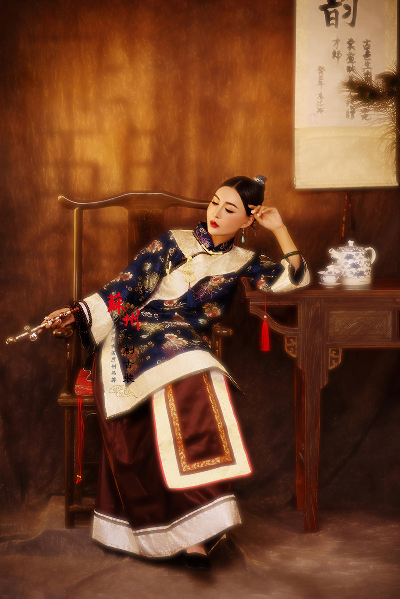 清末民国少奶奶服装秀禾古装中式传统大家闺秀小姐民族服装