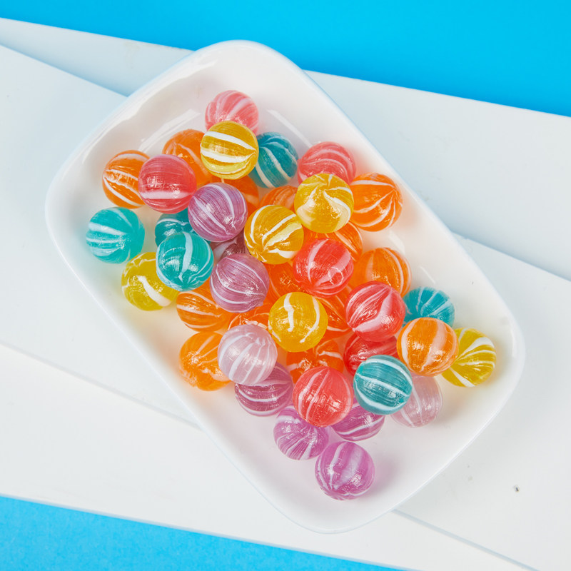 糖果儿童节炫彩弹珠混装水果糖散装创意网红混搭传统糖果