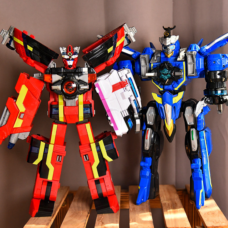 巨神战击队玩具冲锋战机王豪华豪华变形机器人男孩超救儿童机器人