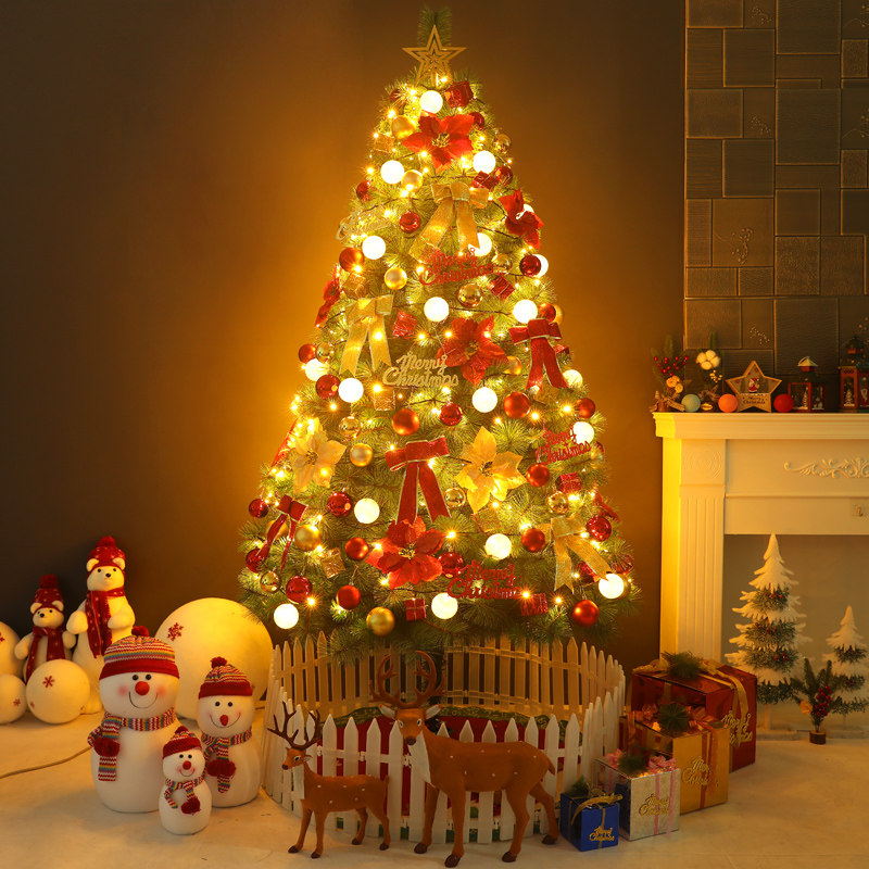 网红圣诞树装饰家用摆件小型迷你套餐圣诞树