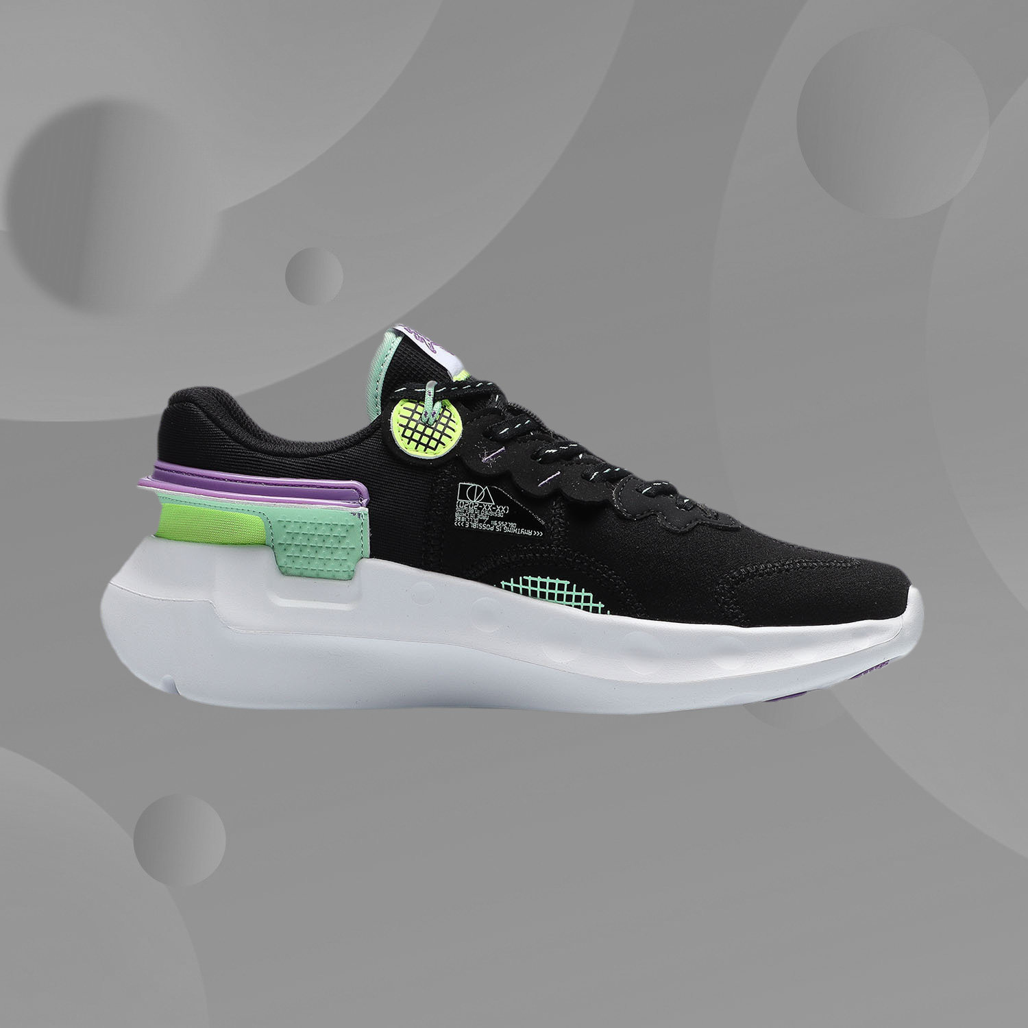 李宁正品男女跑鞋新款逍遥情侣刺绣文字减震跑步鞋