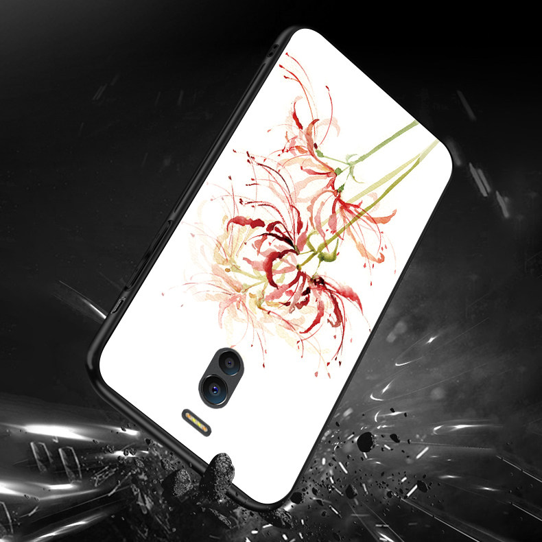 魅族魅蓝s6 e3 note6魅蓝15 15plus手机壳玻璃壳硅胶套包边彼岸花中国