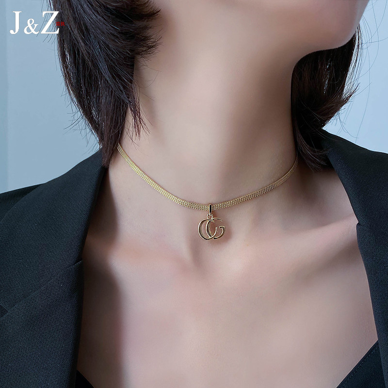 ins女潮脖颈choker锁骨短款网红项链冷淡字母项链