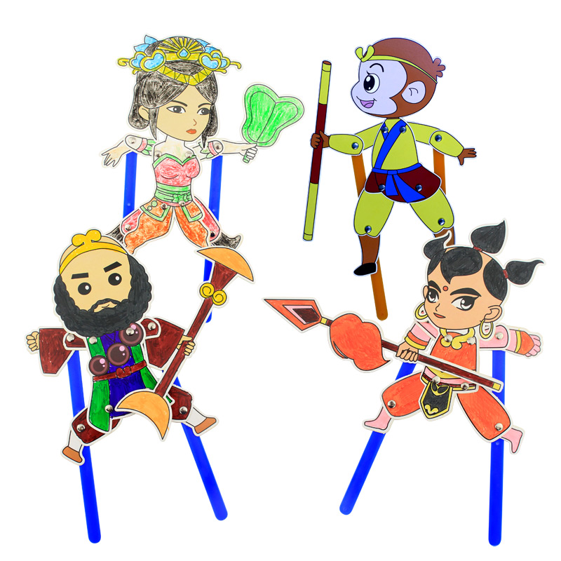 儿童手工手工制制作皮影戏玩具diy美劳材料西游记其他手工制作