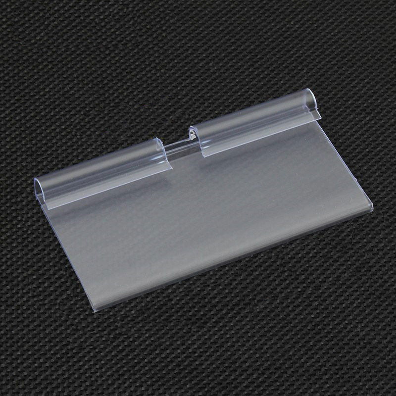 吊牌透明双线挂钩标价价格超市货架便利店标签牌挂牌挂式牌套