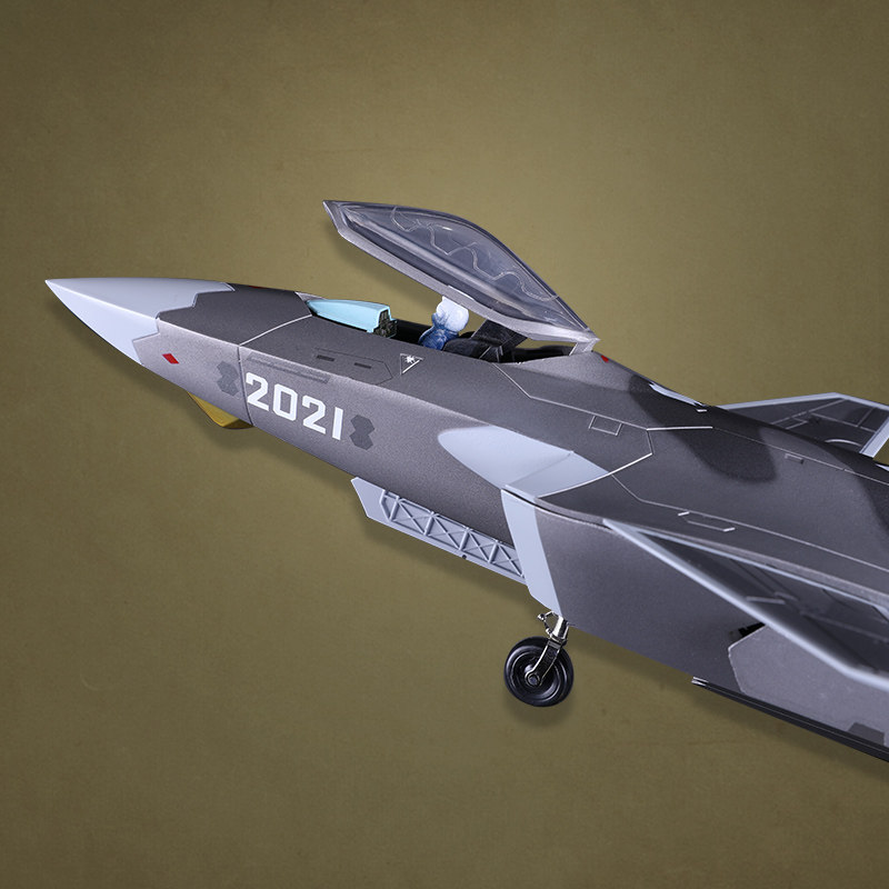 【航模】1:36隐形j20战斗机合金模型歼20模型飞机模