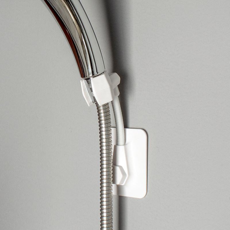 硅胶花洒吸盘喷头底座淋浴头支架配件万向免打孔浴室固定底座通用