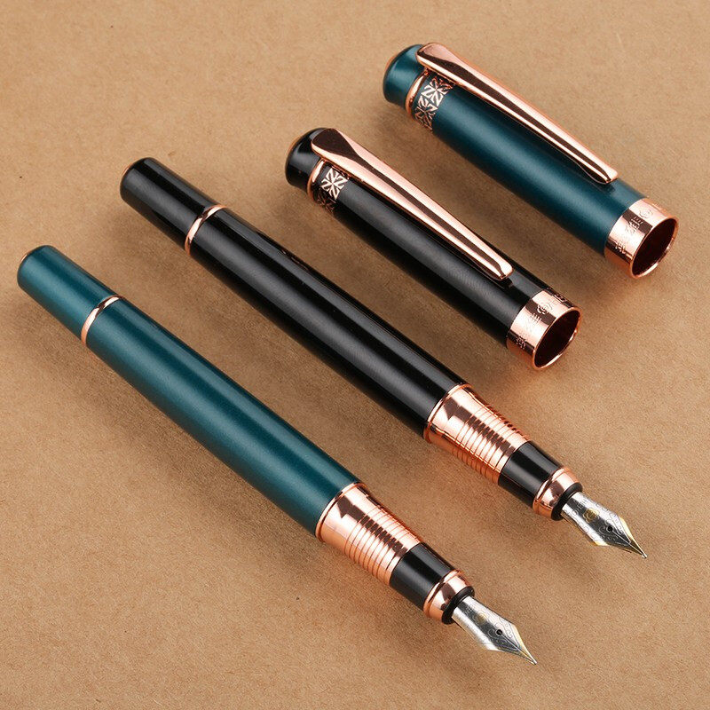 英雄学生定制刻字签字笔美工弯头练字复古专用钢笔