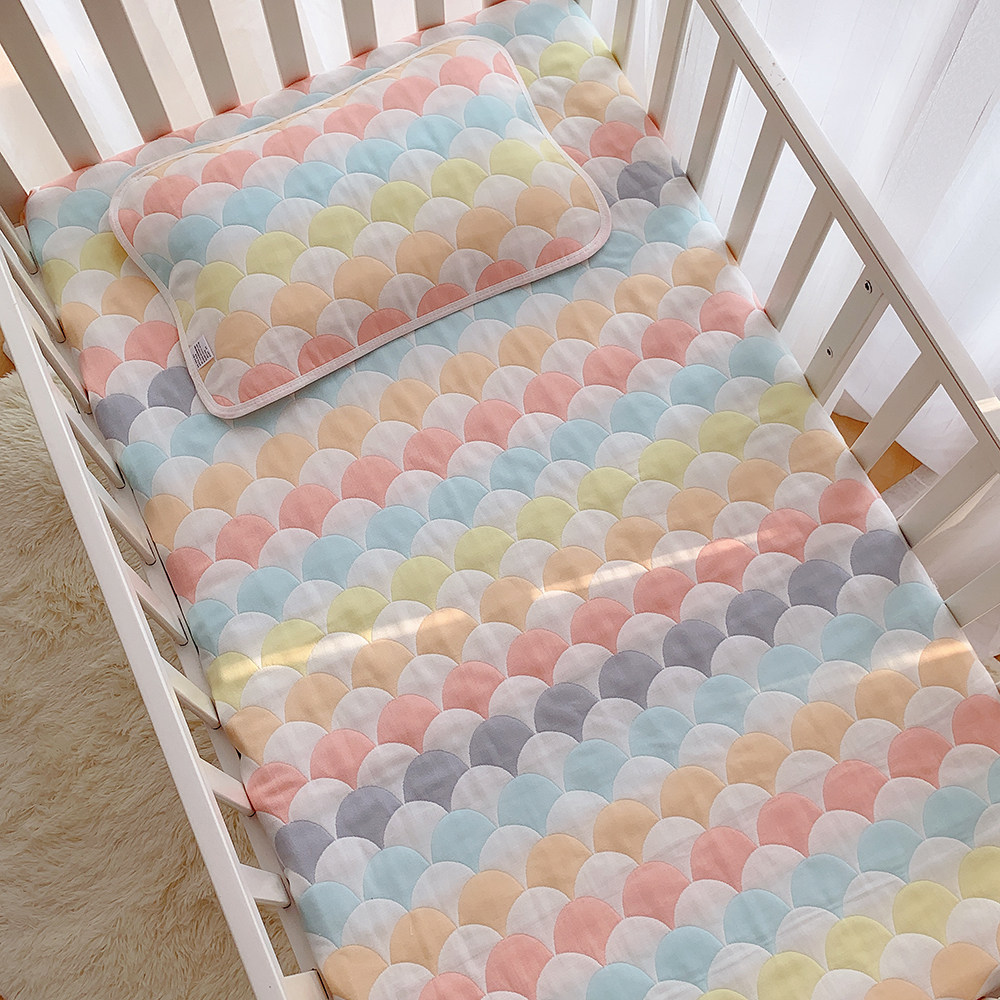 婴儿纱布床单纯棉加厚保暖宝宝床床单儿童盖毯新生儿秋冬床上用品