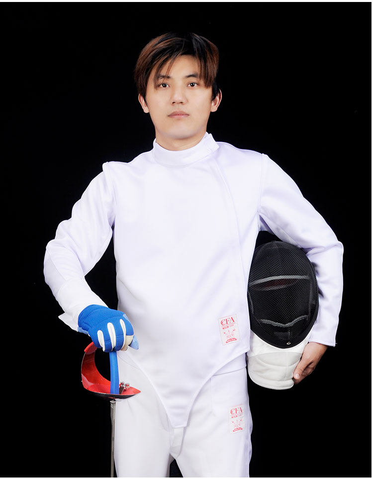 剑协新规cfa认证350n800n击剑服保护比赛服上衣成人儿童击剑上衣