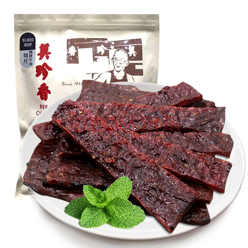 美珍切片烧烤牛肉250g袋休闲牛肉类零食食品牛肉类