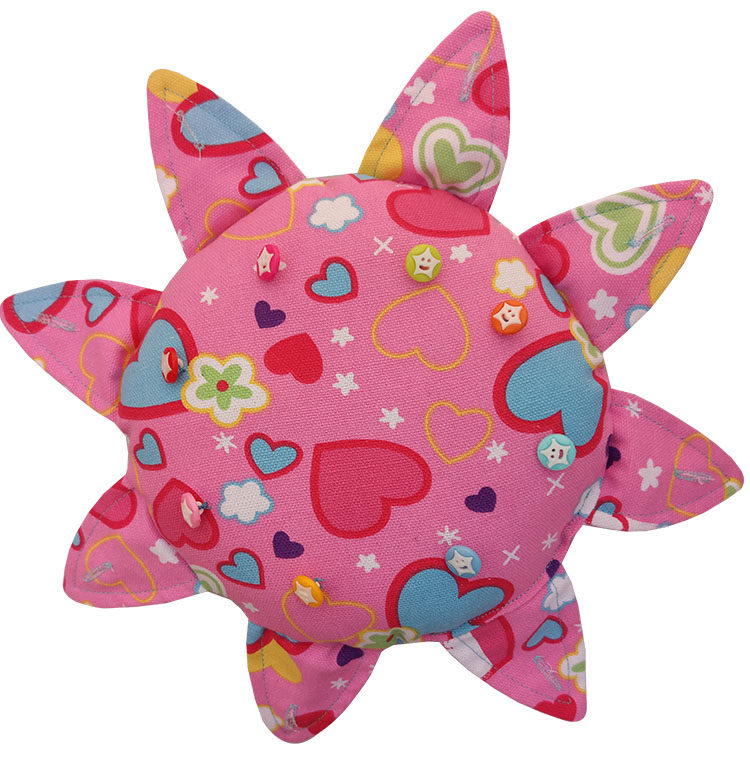 儿童软布飞盘幼儿园手工布艺飞盘太阳花飞盘沙包毽子尾巴教具玩具