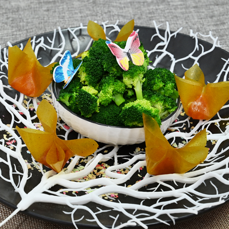 仿真珊瑚酒店摆盘装饰花草创意菜品日式西餐寿司套件