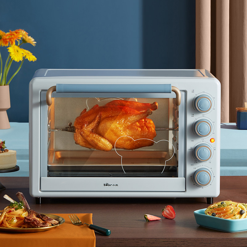 bear小熊dkxa35w5家用多功能电烤箱35升上下独立控温电烤箱