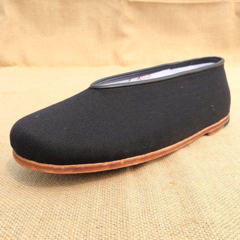 传统复古中老年礼服呢圆口牛皮春夏透气父亲节正宗布鞋