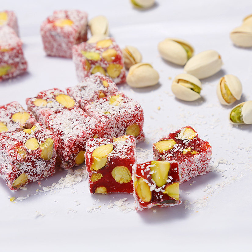 土耳其软糖进口手工糖果坚果夹心混合特色零食糖果