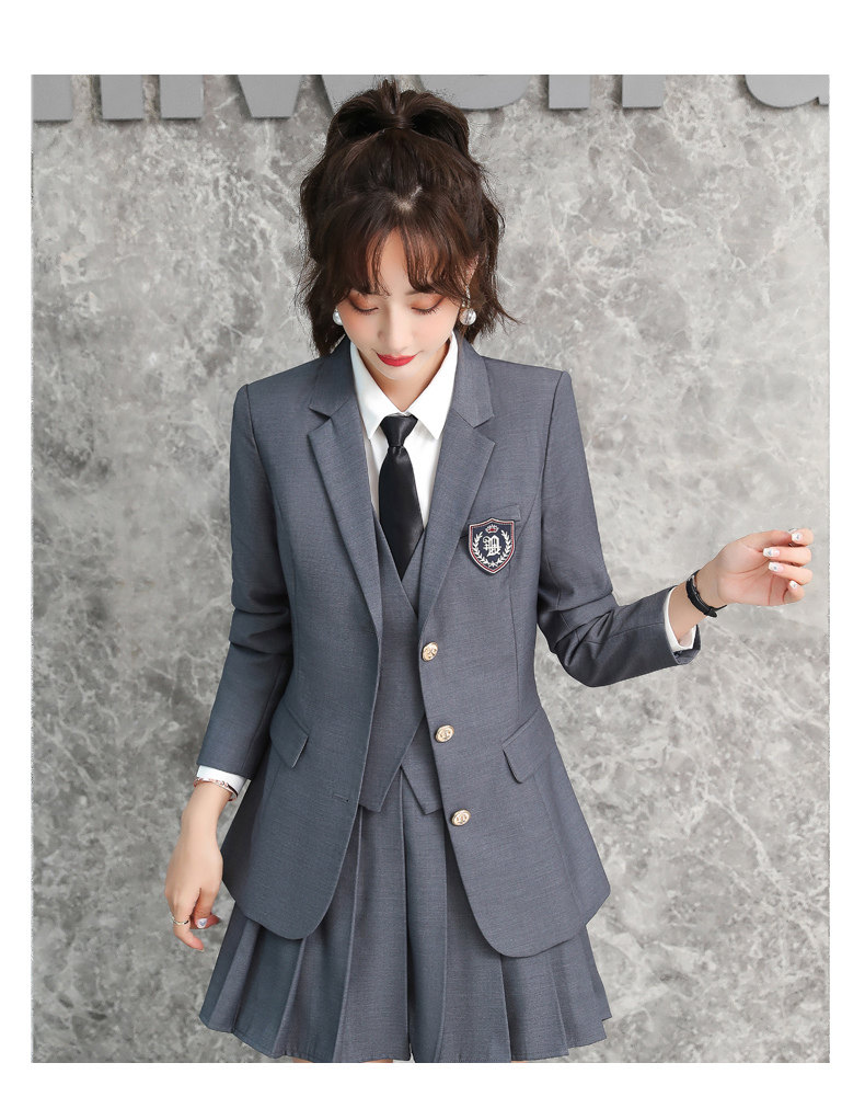 jk制服西装职业套装女秋冬幼师幼儿园老师园服工作服学院风工作服