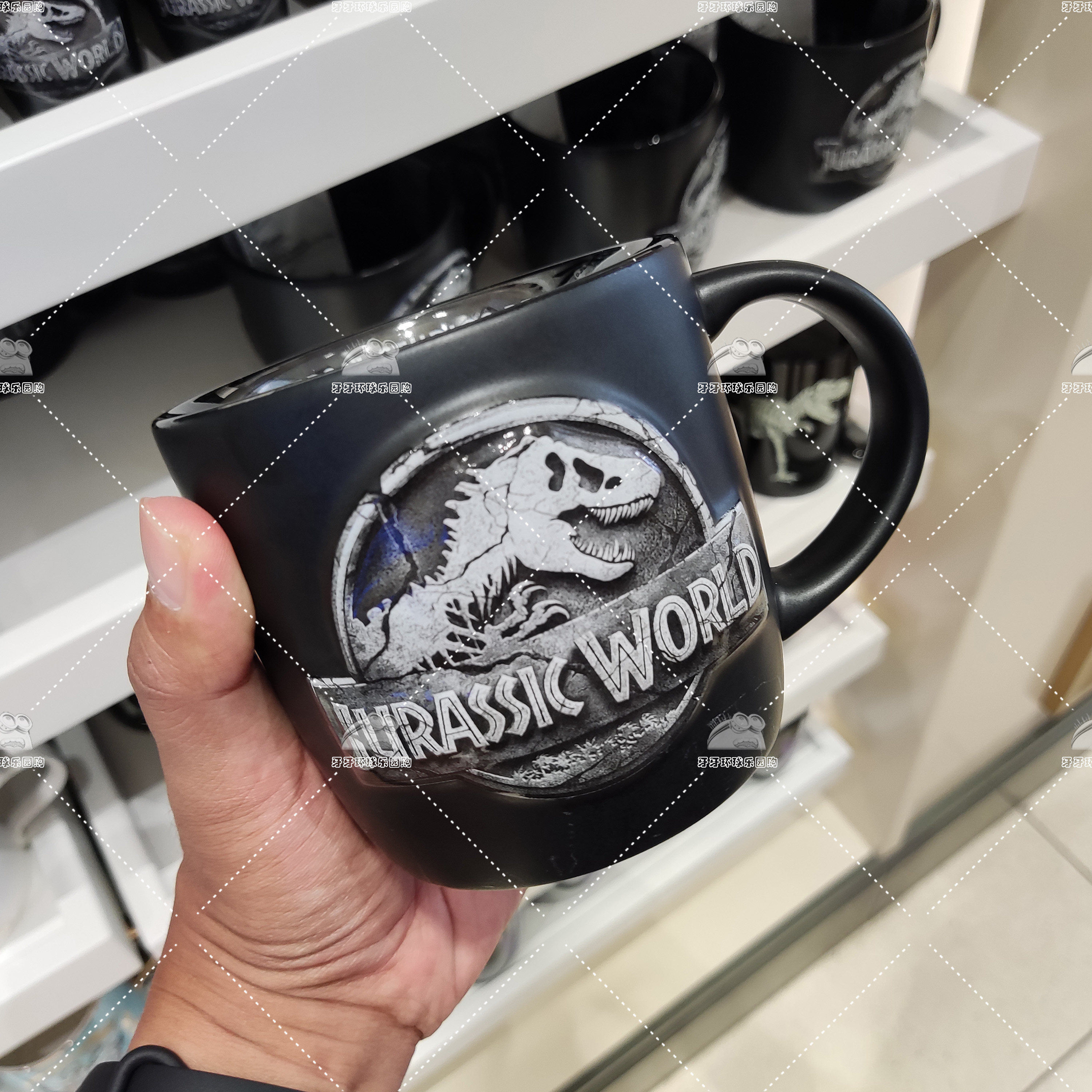 北京环球影城代购ubr侏罗纪公园霸王龙夜光图案动漫水杯